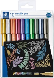 Gelpen Staedtler metallic etui à 10 kleuren