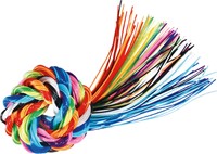 Scoubidoo touwtjes Folia 100cm 100 stuks assorti kleuren-2