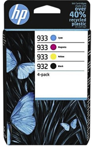 Inktcartridge HP 6ZC71AE 932 933 zwart + 3 kleuren