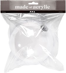 Decoratieve bal Creotime transparant 13.6cm