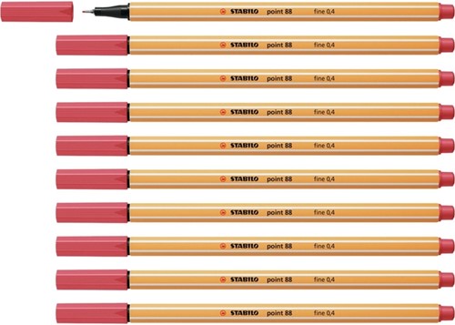 Fineliner STABILO point 88/47 fijn roestig rood-3