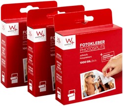Fotoplakker Walther 10x12mm 3x1000 stuks