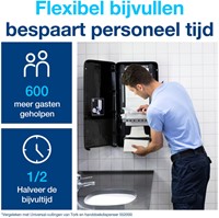 Handdoekdispenser Tork H5 Elevation PeakServe zwart 552508-2