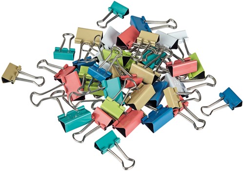 Papierklem MAUL 215 foldback 7mm + 9mm assorti 24 stuks-8