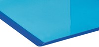 Boekensteun MAUL 10x10x13cm acryl set 2 neon blauw transparant-1