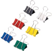Papierklem MAUL 215 foldback 19mm capaciteit 7mm assorti 12 stuks-8