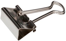 Papierklem MAUL 215 foldback 19mm capaciteit 7mm zilver 12 stuks-2