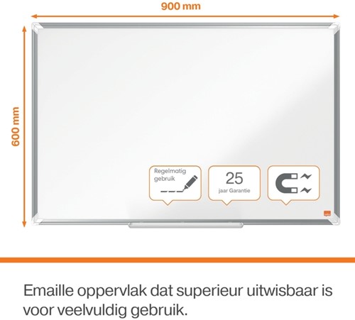 Whiteboard Nobo Premium Plus 60x90cm emaille-2