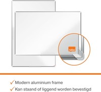 Whiteboard Nobo Premium Plus 90x120cm staal-15