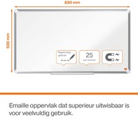 Whiteboard Nobo Premium Plus 50x89cm emaille-3