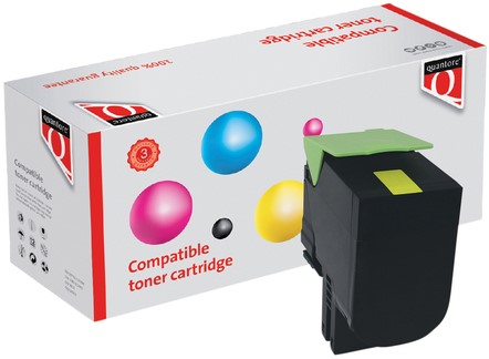 Tonercartridge Quantore alternatief tbv Lexmark 80C2HY0 geel