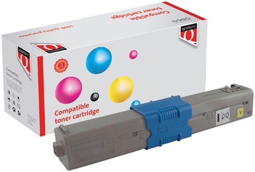 Toner Quantore alternatief tbv Oki 46490605 geel