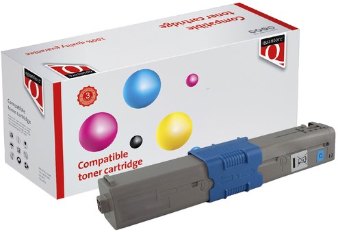 Toner Quantore alternatief tbv Oki 46490607 blauw