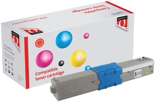 Toner Quantore alternatief tbv Oki 44973509 geel