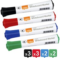 Whiteboardmarker Nobo Glide rond assorti 2mm 10st-1