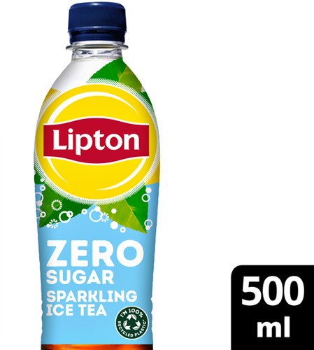 Frisdrank Lipton Ice Tea sparkling zero petfles 500ml