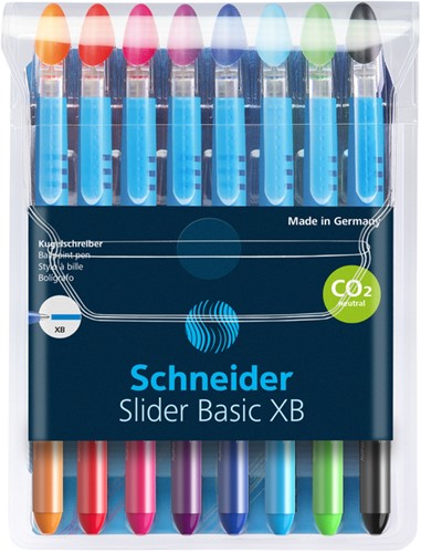 Rollerpen Slider Basic Colours extra breed etui à 8 stuks