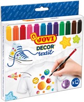 Textielstift Jovi assorti set à 12 stuks-3