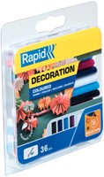 Lijmpatroon Rapid 7mm 5 kleuren assorti 36 stuks-3