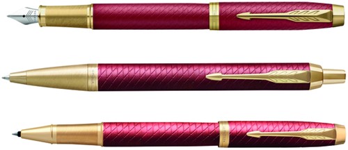 Balpen Parker IM Premium deep red medium blister à 1 stuk-3