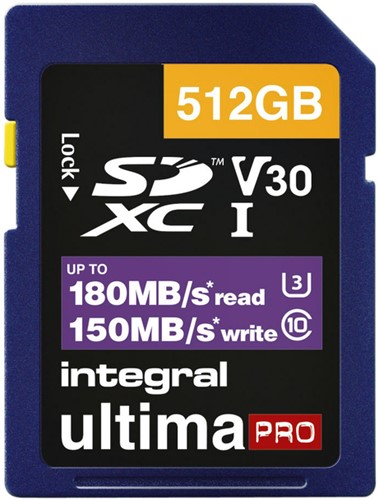 Geheugenkaart Integral SDXC 512GB