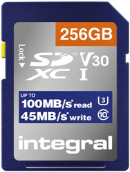 Geheugenkaart Integral SDHC-XC 256GB