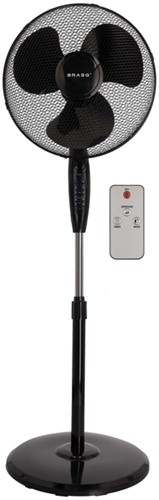 Statiefventilator BRASQ met remote Ø 40cm zwart