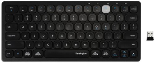 Toetsenbord Kensington dual draadloos compact zwart-2