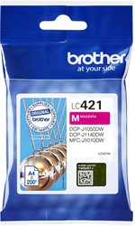 Inktcartridge Brother LC-421M rood