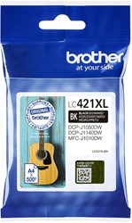 Inktcartridge Brother LC-421XLBK zwart