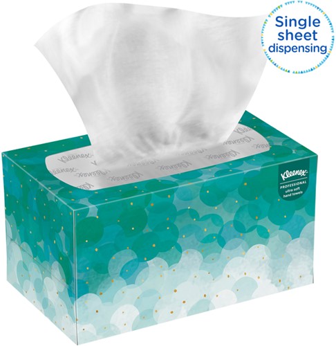 Handdoek Kleenex Ultra i-vouw 1-laags dispenserdoos 70vel wit 1126-1