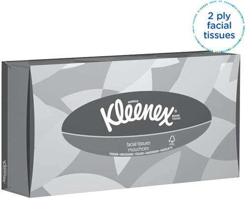 Facial tissues Kleenex standaard 2-laags 21x100stuks wit 8835-2