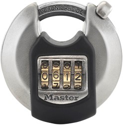 Hangslot MasterLock Excell combinatieslot staal 70mm