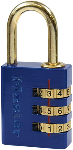 Hangslot MasterLock combinatieslot messing 30mm