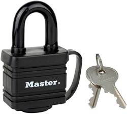 Hangslot MasterLock stiftcilinder gelamineerd staal 40mm