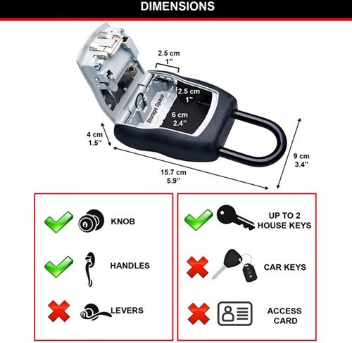 Sleutelkluis MasterLock Select Access middelgroot met beugel-2