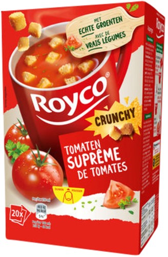 Soep Royco tomaten supreme met croutons 20 zakjes