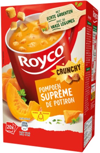 Soep Royco pompoen Supreme met croutons 20 zakjes