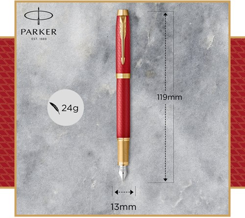 Vulpen Parker IM Premium deep red GT fijn-3