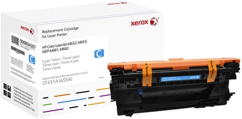 Tonercartridge Xerox alternatief tbv HP CF451A 655A blauw