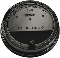 Bekerdeksel IEZZY Ø  90 mm 100stuks zwart