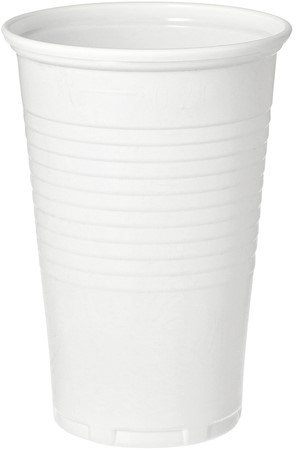 Beker IEZZY 200ml Ø70mm PP 100 stuks wit