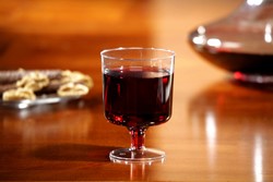 Wijnglas Papstar 200ml D 72 mm kunststof transparant 10 stuks