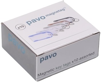 Sleutellabel Pavo magnetisch assorti 10 stuks-2