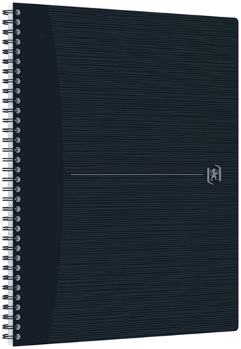 Spiraalblok Oxford Origin A4+ lijn 140 pagina's 90gr zwart-1