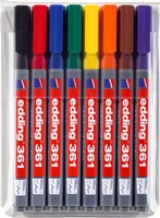 Whiteboardmarker edding 361 rond 1mm assorti set à 8 stuks