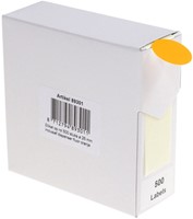 Etiket Rillprint 25mm 500st op rol fluor oranje-5