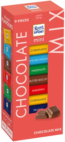 Chocolade Ritter Sport mini toren