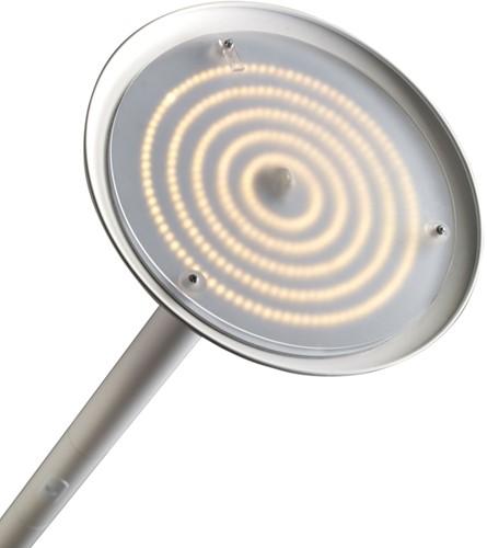 Vloerlamp Unilux Pryska led hout wit-3