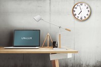 Wandklok Unilux Baltic hout wit-3